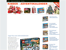 Tablet Screenshot of kinderadventskalender.com